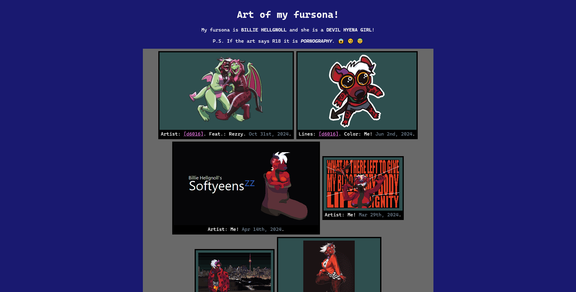 A preview of my new sona gallery.